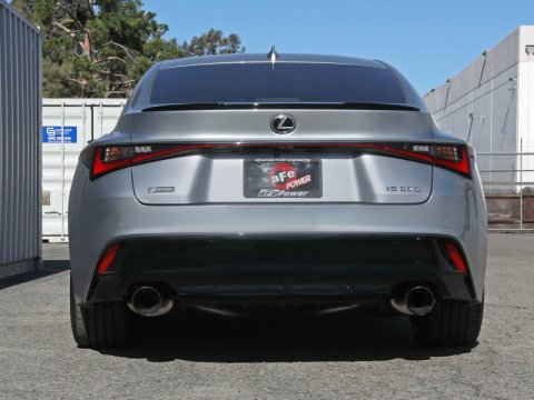 aFe Lexus IS350 14-22 V6-3.5L Takeda Axle-Back Exhaust System- Polished Tip thumbnail 4