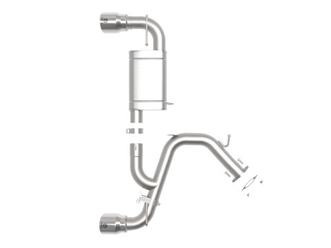 aFe Hyundai Veloster N 21-22 L4-2.0L (t) Takeda Axle-Back Exhaust System- Polished Tips thumbnail 5