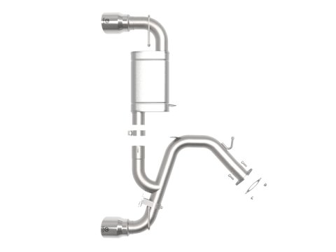 aFe Hyundai Veloster N 21-22 L4-2.0L (t) Takeda Axle-Back Exhaust System- Polished Tips thumbnail 6
