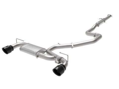 aFe Hyundai Veloster N 21-22 L4-2.0L (t) Takeda Cat-Back Exhaust System- Black Tips thumbnail 1