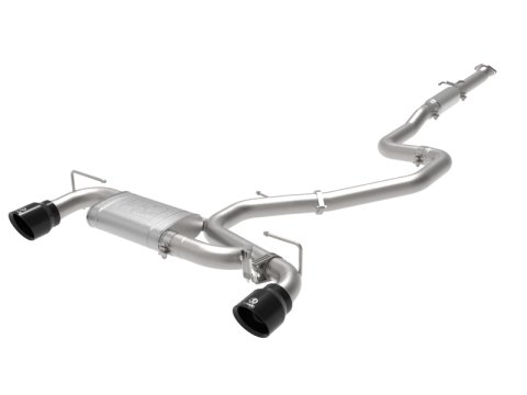 aFe Hyundai Veloster N 21-22 L4-2.0L (t) Takeda Cat-Back Exhaust System- Black Tips thumbnail 2