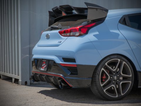 aFe Hyundai Veloster N 21-22 L4-2.0L (t) Takeda Cat-Back Exhaust System- Black Tips thumbnail 8