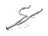 aFe Toyota Tacoma 16-17 V6-3.5L Twisted Steel Y-Pipe w/ Cat thumbnail 1