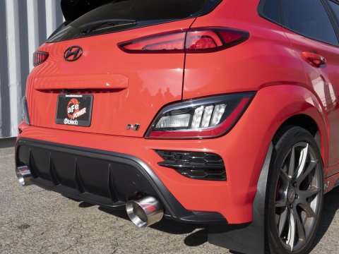 aFe 22-23 Hyundai Kona N L4 2.0L (t) Takeda 3in 304 SS Axle-Back Exhaust System w/ Polished Tips