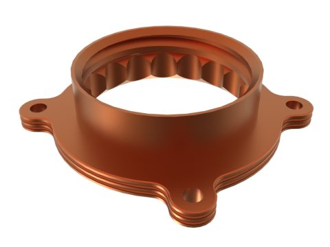 aFe Silver Bullet Throttle Body Spacers TBS 22-23 Toyota GR86 H4-2.4L - Orange thumbnail 2