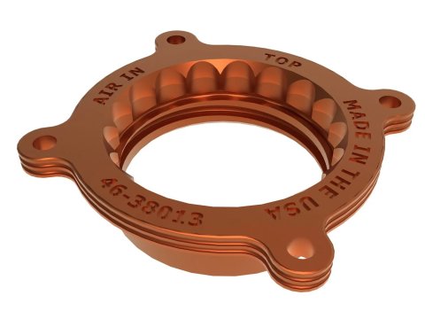 aFe Silver Bullet Throttle Body Spacers TBS 22-23 Toyota GR86 H4-2.4L - Orange thumbnail 7