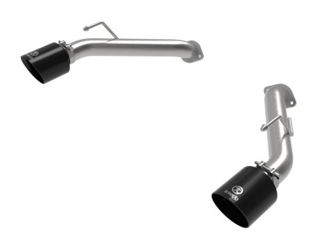 aFe Nissan Z 23-23 V6-3.0L Takeda 2-1/2in 304 SS Axle-Back Exhaust System w/ Black Tips thumbnail 1