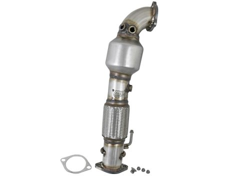 aFe Power Twisted Steel SS304 Downpipe 2.5in w/Cat 17-18 Hyundai Elantra L4-1.6L (t) thumbnail 2