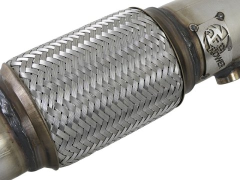 aFe Power Twisted Steel SS304 Downpipe 2.5in w/Cat 17-18 Hyundai Elantra L4-1.6L (t) thumbnail 3