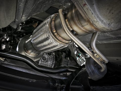 aFe Power Twisted Steel SS304 Downpipe 2.5in w/Cat 17-18 Hyundai Elantra L4-1.6L (t) thumbnail 8
