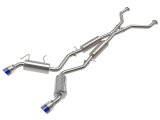 aFe Takeda 09-20 Nissan 370z 2-1/2 IN 304 Stainless Steel Cat-Back Exhaust System w/ Blue Flame Tip thumbnail 1