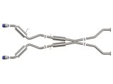 aFe Takeda 09-20 Nissan 370z 2-1/2 IN 304 Stainless Steel Cat-Back Exhaust System w/ Blue Flame Tip thumbnail 5