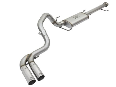 aFe Rebel Series 3in Stainless Steel Cat-Back Exhaust System w/Polished Tips 07-14 Toyota FJ Cruiser thumbnail 2