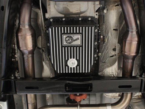 aFe Transmission Pan (Black); Ford Trucks 94-08 AODE thumbnail 3