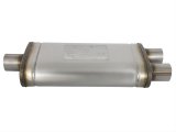 aFe MACH Force XP SS Muffler 2.5in Center Inlet / 2.5in Dual Outlets 18in L x 9in W x 4in H Body thumbnail 2