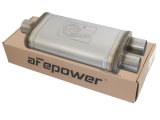 aFe MACH Force XP SS Muffler 2.5in Center Inlet / 2.5in Dual Outlets 18in L x 9in W x 4in H Body thumbnail 3