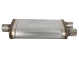 aFe MACH Force XP SS Muffler 2.5in Center Inlet / 2.5in Dual Outlets 18in L x 9in W x 4in H Body thumbnail 6