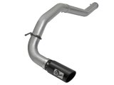 aFe LARGE Bore HD DPF-Back SS Exhaust w/ Black Tip 2016 Nissan Titan XD V8-5.0L (td) thumbnail 2