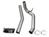 aFe LARGE Bore HD DPF-Back SS Exhaust w/ Black Tip 2016 Nissan Titan XD V8-5.0L (td) thumbnail 6