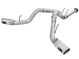aFe Atlas Exhaust 4in DPF-Back Exhaust Aluminized Steel Polished Tip 11-14 ford Diesel Truck V8-6.7L thumbnail 1