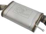 aFe MACH Force XP 2.5in 409 Stainless Axle Back Exhaust w/ Black Tips 15-17 Ford Mustang I4-2.3L (t) thumbnail 4