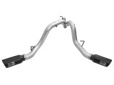 aFe Atlas Exhaust 4in Dual DPF-Back Al Steel w/ Black Tips 16-17 GM Diesel Truck V8-6.6L (td) LML thumbnail 9