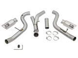 aFe Atlas Exhaust 4in Dual DPF-Back Al Steel w/ Pol Tips 16-17 GM Diesel Truck V8-6.6L (td) LML thumbnail 4