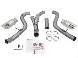 aFe LARGE Bore HD 4in Dual DPF-Back SS Exhaust w/Polished Tip 16-17 GM Diesel Truck V8-6.6L (td) LML thumbnail 2