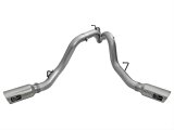 aFe LARGE Bore HD 4in Dual DPF-Back SS Exhaust w/Polished Tip 16-17 GM Diesel Truck V8-6.6L (td) LML thumbnail 6