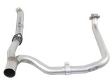 aFe Twisted Steel Delete Down-Pipe and Y-Pipe 2 to 2-1/2in Alum Steel Exhaust 12-16 Jeep Wrangler thumbnail 1