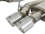 aFe MACHForce XP 3in 304 SS Cat-Back Dual Mode Exhaust w/ Polished Tips 16-17 Cadillac ATS-V V6-3.6L thumbnail 2