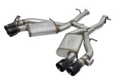 aFe MACH Force XP 3in 304 SS Axle-Back Exhaust Dual Exhaust (NPP) w/ Black Tips 16-17 Camaro SS V8 thumbnail 1