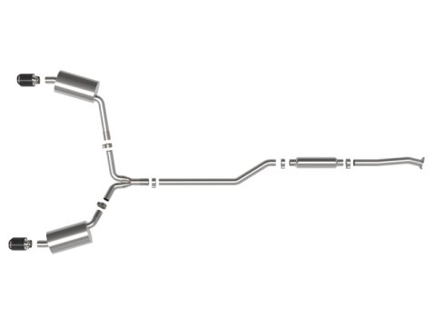 aFe 09-14 Acura TSX L4 2.4L Takeda 2-1/2in to 2-1/4in 304 SS Cat-Back Exhaust System w/ CF Tips thumbnail 2