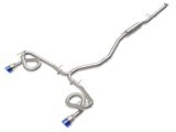 aFe POWER Takeda 22-23 Honda Civic Si I4-1.5L (t) 2.5in to 3in 304 SS CB Exhaust - Blue Flame Tips thumbnail 1