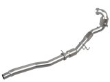 aFe Power Twisted Steel Down Pipe 3in 304 Stainless Steel w/ Cat 15-18 VW Golf R MKVII L4-2.0L (t) thumbnail 1