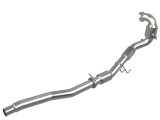 aFe Power Twisted Steel Down Pipe 3in 304 Stainless Steel w/ Cat 15-18 VW Golf R MKVII L4-2.0L (t) thumbnail 2