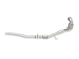 aFe Power Twisted Steel Down Pipe 3in 304 Stainless Steel w/ Cat 15-18 VW Golf R MKVII L4-2.0L (t) thumbnail 7