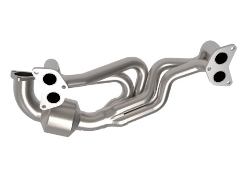 aFe Twisted Steel 304 Stainless Steel Header w/ Cat 13-19 Subaru Outback H4-2.4L thumbnail 6