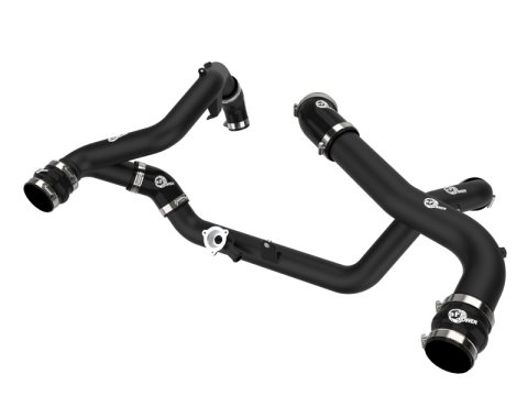 aFe 20-23 Ford Explorer ST V6 3.0L (tt) BladeRunner Aluminum Hot and Cold Charge Pipe Kit - Black thumbnail 1
