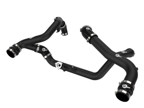 aFe 20-23 Ford Explorer ST V6 3.0L (tt) BladeRunner Aluminum Hot and Cold Charge Pipe Kit - Black thumbnail 2