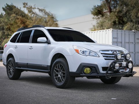 aFe POWER 10-14 Subaru Outback H4 2.5L / H6 3.6L Terra Guard Front Bumper w/ Winch Mount - Black thumbnail 3