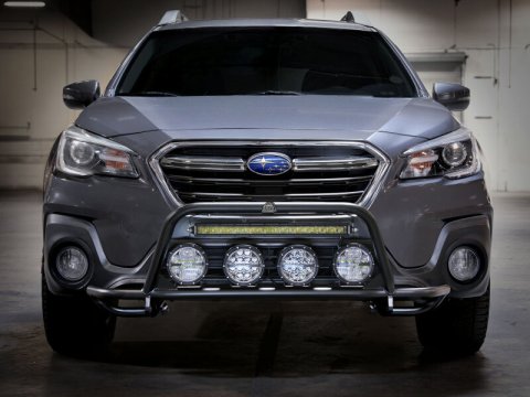 aFe POWER 15-19 Subaru Outback H4 2.5L / H6 3.6L Terra Guard Front Bumper - Black thumbnail 7