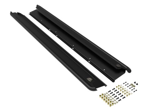 aFe POWER 10-14 Subaru Outback H4 2.5L / H6 3.6L Terra Guard Trail Slider Step - Black thumbnail 2