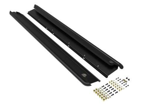 aFe POWER 10-14 Subaru Outback H4 2.5L / H6 3.6L Terra Guard Trail Slider Step - Black thumbnail 5