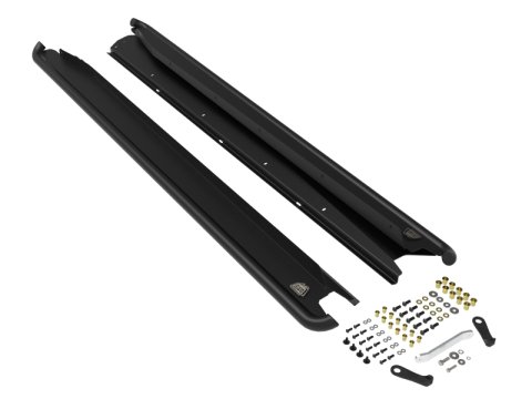 aFe POWER 20-23 Subaru Outback H4 2.4L (t) / H4 2.5L Terra Guard Trail Slider Steps - Black thumbnail 2