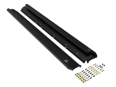 aFe POWER 10-14 Subaru Outback H4 2.5L / H6 3.6L Terra Guard Trail Steps - Black thumbnail 1