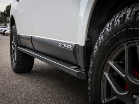 aFe POWER 10-14 Subaru Outback H4 2.5L / H6 3.6L Terra Guard Trail Steps - Black thumbnail 9