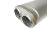 aFe MACH Force-Xp 409 SS Muffler 3in Dual Inlet/Dual Outlet 5in H x 8in W x 18in L - Oval Body thumbnail 1