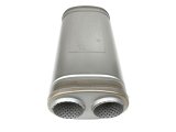 aFe MACH Force-Xp 409 SS Muffler 3in Dual Inlet/Dual Outlet 5in H x 8in W x 18in L - Oval Body thumbnail 3
