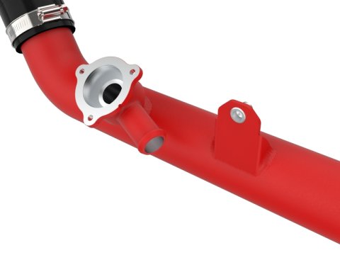 aFe Bladerunner 2-1/4 IN Aluminum Hot Charge Pipe Black 20-23 Ford Explorer/Explorer ST - Red thumbnail 8